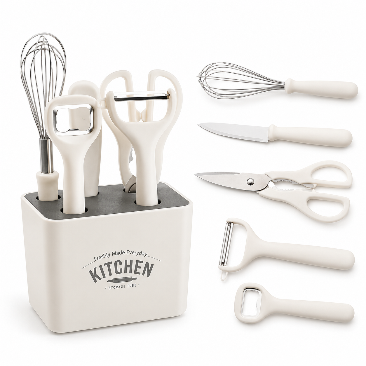6-Piece Kitchen Gadget Set with Storage Holder