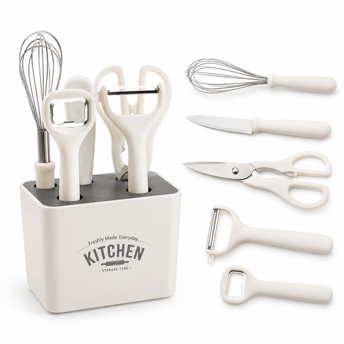 6-Piece Kitchen Gadget Set with Storage Holder